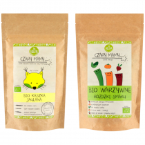 Helpa Mini pakiet startowy Czary Mamy: kaszka jaglana + różdżki smaku warzywne Zestaw 200 g + 18 g Bio
