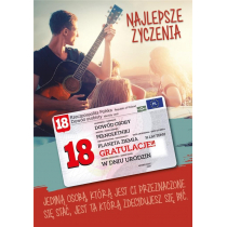 Karnet Urodziny Osiemnastka Gift-M - Armin Style