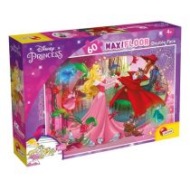 Lisciani Puzzle 60 dwustronne Maxi podłogowe Disney Księżniczki Śpiąca królewna -