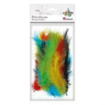 Titanum Piórka dekoracyjne mix kolorów 20 szt. 462843