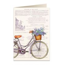 Tassotti Tassotti Karnet B6 + koperta 5973 Rower i kwiaty 462305