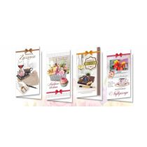 Top Graphic Top Graphic Karnet DL De Lux Serdeczne życzenia MIX 10szt 464141