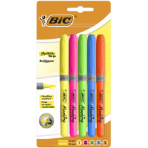 BIC Brite Liner Grip tekstu marker  różne kolory (5 sztuki) 824758