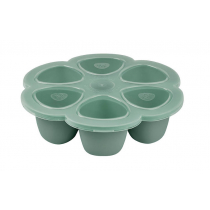 Beaba Silikonowy pojemnik do mrożenia duży Sage green 6 x 150 ml