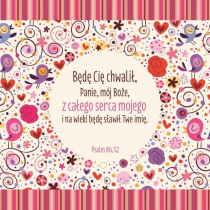 SZARON Podstawka korkowa - Będę cię chwalił