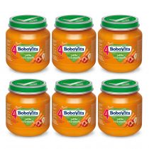 top BoboVita Deserek Jabłka z marchewką po 4. miesiącu Zestaw 6 x 125 g