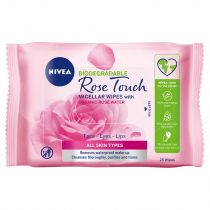 Nivea Rose Touch Micellar Wipes With Organic Rose Water Chusteczki oczyszczające 25szt 124590