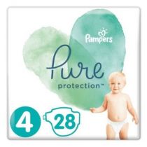 Pampers Pure Protect Pieluchy Rozmiar 4 9-14kg 28szt