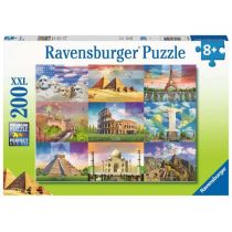 Ravensburger Puzzle dla dzieci 2D Monumentalne budynki 200 elementów GXP-811797