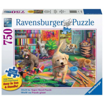 Ravensburger Puzzle 2D dla seniorów Mali artyści 750 elementów GXP-811828
