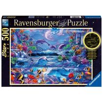 Ravensburger Puzzle 500el Swiecące w ciemności Magiczny świat 150472