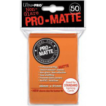 Ultra-Pro Deck Protector Sleeves - Pro-Matte Non-Glare - Orange