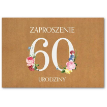 Trend Zaproszenie Urodziny 60 ZT40 10 szt.