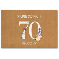 Trend Zaproszenie Urodziny 70 ZT41 10 szt.