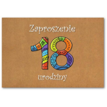 Trend Zaproszenie Urodziny 18 ZT43 10 szt.