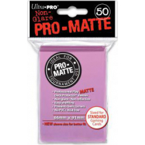 Ultra-Pro Deck Protector Sleeves - Pro-Matte Non-Glare - Pink