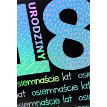 marka niezdefiniowana Kartka okolicznościowa Urodziny 18 TS18 - Trend