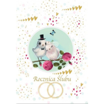 marka niezdefiniowana Kartka okolicznościowa Rocznica Ślubu TG11 - Trend
