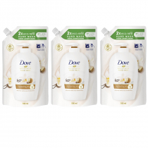 Dove Pielęgnujące mydło w płynie Shea Butter & Warm Vanilla Wkłady uzupełniające zestaw 3 x 500 ml