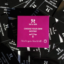 Let's talk. Choose your own destiny. Time to spare, time to kill