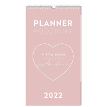 Kalendarz 2022 planner rodzinny 25x45 Miłość Nowa