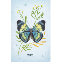 Zielona Sowa Kalendarz 2021 Motyle