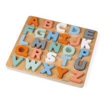 Janod Drewniane Puzzle Alfabet 3d z Tablicą Sweet Cocoon,