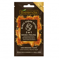 Bielenda Black Sugar Detox Maska+Peeling 2w1 detoksykująco-oczyszczająca 8g 102002