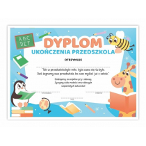 LearnHow Dyplom A4 ukończenia przedszkola - Żyrafa 10szt