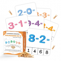 Klamerkowe łamigłówki. Odejmowanie do 10