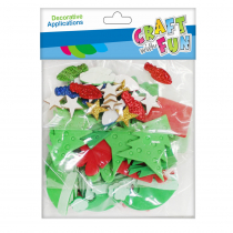 Craft with Fun Ozdoba dekoracyjna Eva Choinka samoprzylepna Mix 74szt12/288