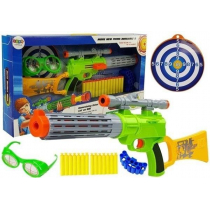 Karabin z tarczą zielony Leantoys