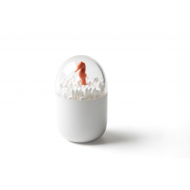 Qualy Seashore Biały Pojemnik Na Patyczki Do Uszu Plastikowy W96h