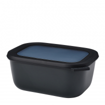 Mepal Mepal Cirqula Oblong Nordic Black 1,5 L Czarna Miska Kuchenna Plastikowa Z Pokrywką