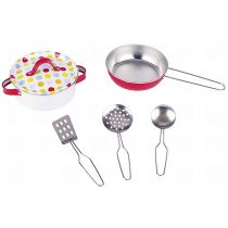 Goki Metalowe garnki dla lalek GK 51595