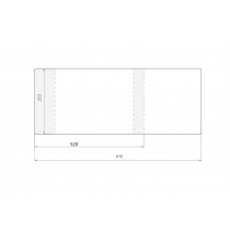 marka niezdefiniowana Okładka regulowana 203x520mm (50szt) - Sztapel