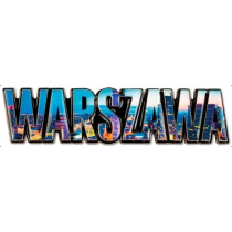 PAN DRAGON Magnes I love Poland Warszawa ILP-MAG-C-WAR-12