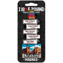 PAN DRAGON Magnes I love Poland Kraków ILP-MAG-C-KRA-05