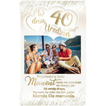 AbCard Kartka okolicznościowa Urodziny 40 PS16