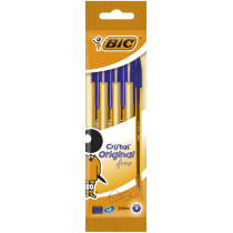 BIC Długopis Cristal Fine Niebieski 4 sztuk 872721