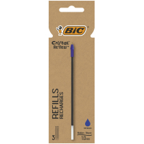 Bic Wkład Cristal Re'new Metal niebieski 3 szt.