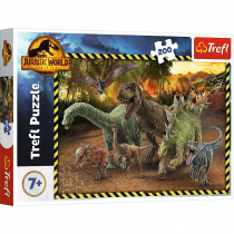 Puzzle Dinozaury z Parku Jurajskiego 200 elementów
