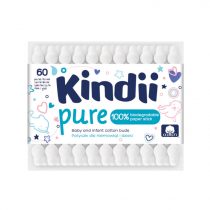 Cleanic KINDII PURE Patyczki higieniczne dla niemowląt, 60 szt 5900095030980