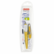 Herlitz Pióro wieczne My.Pen L musztardowe/białe