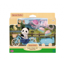 Sylvanian Family, Wycieczka rowerowa misia Pandy zestaw z figurką