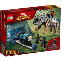 LEGO  Super Heroes Pojedynek z nosorożcem w pobliżu kopalni 76099