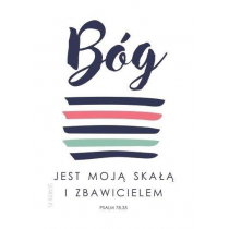 SZARON Magnes na lodówkę - Bóg jest moją skałą - Szaron