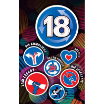 AbCard Kartka okolicznościowa Urodziny 18 US07