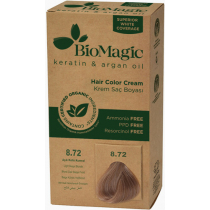 BIOMAGIC FARBA DO WŁOSÓW JASNY BEŻOWY BLOND (8.72) 250 g - BIOMAGIC BP-8699367125741