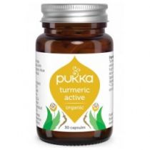 Pukka Turmeric Active Kurkuma dla aktywnych 30 kapsułek, suplement diety 5060229014658